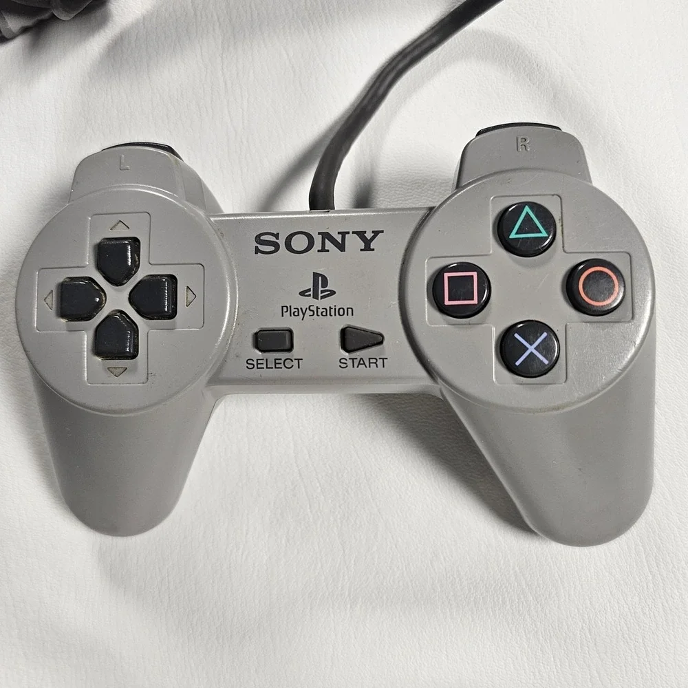 Sony PlayStation‎ 1 (PS1) Original Controller Gamepad SCPH-1080 Gray *Tested*